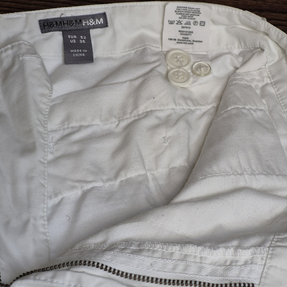 H&M Men's Cream Pants - Picture 4 of 11